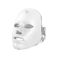MYACUC Light Therapy Mask for Face, 7 Colors Light Face Mask, Led Facial Mask Skincare Home Use, Cordless Portable Rechargeable Facial Mask-White In Red