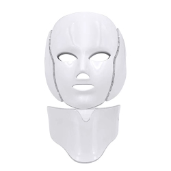 MYACUC Led Light Therapy Face Mask 7-Color Skin Rejuvenation Therapy Photon Mask Facial Skin Care-White