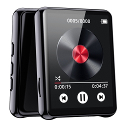 MYACUC 64GB Mp3 Player With Bluetooth, Touch Screen Mini Mp3 Player, Portable Music Player Walkman With Speaker, Fm Radio, Recording, Ebook-Black