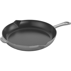 STAUB Cast Iron 10-Inch Fry Pan - Graphite Grey, Made In France