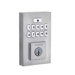 WEISER Smartcode Contemporary Satin Chrome Keyless Entry Door Lock/deadbolt