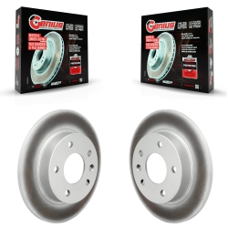 GENIUS Rear Coated Disc Brake Rotors Pair for Chevrolet Trailblazer Buick Encore Gx Kg-102022