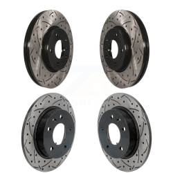 Front Rear Coat Drill Slot Disc Brake Rotors Kit for Chevrolet Trailblazer Buick Encore GX KD-100643