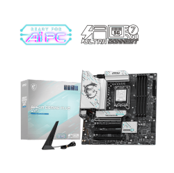 MSI B860M Gaming Plus Wifi Lga 1851 Intel B860 SATA 6GB/s Ddr5 PCi-E X16 Slot M.2 Thunderbolt4 5GBps LAN Be1750X Wi-Fi 7 Micro Atx Motherboard