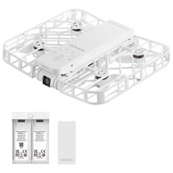 HoverAir X1 Quadcopter Drone Combo with Camera, Extra Battery & Charging Hub - White