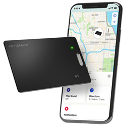 KeySmart SmartCard Bluetooth Item Tracker - Black