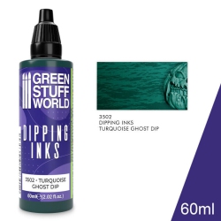 GREEN STUFF WORLD Stuff World Dipping Ink 60 Ml - Turquoise Ghost Dip New