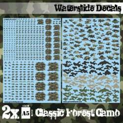 GREEN STUFF WORLD Stuff World Decal Sheets - Classic Forest Camo New