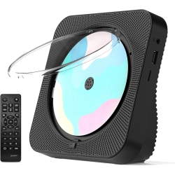 MYACUC CD Player Portable \w Bluetooth, Desktop CD Player \w Hifi Sound Speakers, Remote Control, Dust Cover, Led Display, Boombox Fm Radio USB Aux For