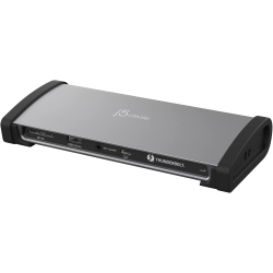 J5CREATE 8K Thunderbolt 4 Docking Station With Max 96W Charging, Single 8K60 Or Dual 4K60 Display, Thunderbolt 4 40GBps