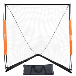 VEVOR 6' X 6' Lacrosse Goal, Lacrosse Net, Portable Lacrosse Goal With Carry Bag, Fiberglass Rod Backyard Lacrosse Training Equipment