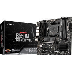 MSI B550M Pro-Vdh Wifi Proseries Motherboard (Amd Am4, Ddr4, PCie 4.0, SATA 6GB/s, M.2, USB 3.2 Gen 1, Ax Wi-Fi 6, D-Sub/hdmi/dp, Micro-Atx)