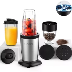 KOIOS 900W Electric Juicer Fruit & Vegetable, 11-Piece Personal Blender And Grinder Combo