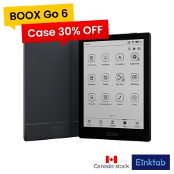BOOX Go 6(Black) Ereader + Original Cover Case Bundle