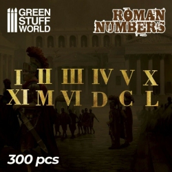 GREEN STUFF WORLD Stuff World Roman Numbers - 300 Numbers New