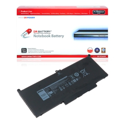 DR. BATTERY F3Ygt Dm3Wc Battery for Dell Latitude 7480 7490 7280 7290 7380 7390 Series 2X39G Dm6Wc 451-Bbye 453-Bbcf Kg7Vf P73G001 P73G002 P28S001
