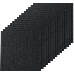 VEVOR 24" X 24" Squares Carpet Tiles Peel And Stick, Self Adhesive Carpet Floor Tile, Soft Padded Carpet Tiles, Easy Install Diy (15Tiles, Carbon