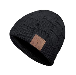 MYACUC Bluetooth Beanie Hat Headphones Unique Tech Gifts -Black In Multicolor