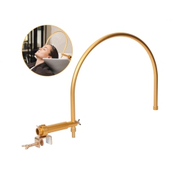 MYACUC Modern U-Shaped Head Spa Equipment Shampoo Bowl Waterfall Hydrotherapy Adjustable Fits Most Shampoo Basin Bed Massage Salon Equipment