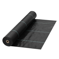 VEVOR Weed Barrier, 5.8OZ Landscape Fabric, 4Ft X 300Ft Cover Mat Heavy Duty Woven Grass Control Geotextile for Garden, Patio In Black