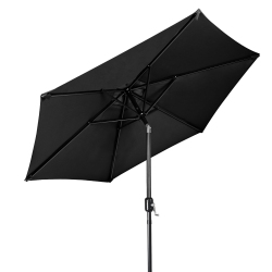 YARDLAB 7.5Ft Patio Umbrella With Tilt And Crank, 6 Ribs Market Parasol Sun Shelter Table Umbrellas for Garden And Terrace