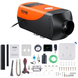 VEVOR Diesel Air Heater, 12V 2Kw Diesel Heater \w Remote Control And Lcd Display, 10L Fuel Tank Diesel Parking Heater, Rapid Heating for Rv Trailer