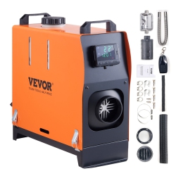 VEVOR Diesel-Powered Heater, 12V 5Kw Unified Diesel Heating System With Remote Operation And Lcd, 5L Fuel Reservoir Mobile Diesel Warming Device