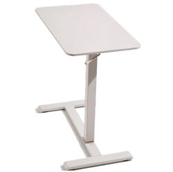 TOPJOB Anydesk Nest Mobile Standing Desk, Portable \w Hidden Wheels Non-Folding, Sit Stand Desk, Computer Workstations, Couch Side Table, Bedside