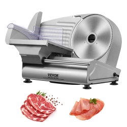 VEVOR Meat Slicer, 7.5 Inch Electric Deli Food Slicer, 180W Meat Cutter \w A Premium Sus420 Blade, 0-0.6 Inch Adjustable Thickness, Food Slicer