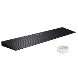 VEVOR 1.2" Rise Height Threshold Ramp for Sweeping Robot, 35.4" Wide Natural Rubber Wheelchair Ramp, Non-Slip Solid Rubber Ramp \w Double-Sided Tape