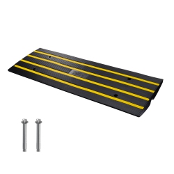 VEVOR 2.6" Rise Height Curb Ramp, Heavy Duty 33069 Lbs Weight Capacity Threshold Ramp, Curbside Bridge Ramps for Loading Dock Garage Sidewalk