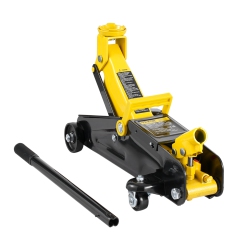 VEVOR Low Profile Floor Jack 2 Ton (4400 Lbs), Heavy Duty Iron Hydraulic Racing Floor Jack, Single Piston Quick Lift Pump, 4.9"-13.2" Height Lifting