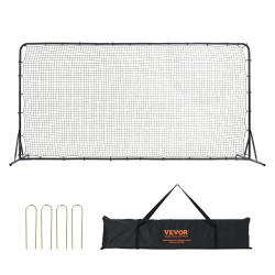 VEVOR 12X6Ft Soccer Rebounder Net Iron Soccer Training Equipment Portable Bag