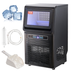 VEVOR Commercial Ice Maker Machine, 70Lbs/24H Ice Maker Machine \w 12Lbs Storage Capacity, 36 Ice Cubes In 15 Minutes, Led Digital Display