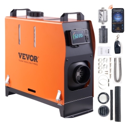 VEVOR 8 Kw Diesel Air Heater, Bluetooth App Control All-On-One Diesel Heater With Automatic Altitude Adjustment, Remote Control And Lcd