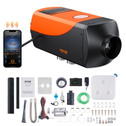 VEVOR Bluetooth App Control Diesel Air Heater, 12V 5Kw Diesel Heater, Remote Control And Lcd, Diesel Parking Heater for Rv Trailer Camper Van Boat