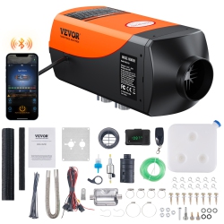 VEVOR Bluetooth App Control Diesel Air Heater, 12V 2Kw Diesel Heater With Automatic Altitude Adjustment, Remote Control And Lcd