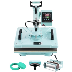 VEVOR Heat Press Machine, 12 X 15 Inch, 5 In 1 Heat Transfer Machine \w 30 OZ Tumbler Press, 360° Swing Away T-Shirt Pressing, Digital Precise