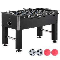 VEVOR 55 Inch Foosball Table, Standard Size Foosball Table, Indoor Full Size Foosball Table, Soccer \w Foosball Table Set, Includes 4 Balls And 4
