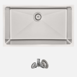 STYLISH Dual-Mount 31" Single-Bowl Stainless Steel Kitchen Sink S-402
