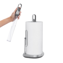 SIMPLEHUMAN Standing Paper Towel Holder With Spray Pump, Brushed Stainless Steel
