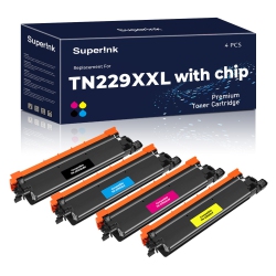 SUPERINK Compatible Brother Tn229Xxl Combo Toner With Chip By
