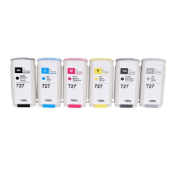 SUPERINK Compatible HP 727 300Ml Ink Combo Mbk/pbk/c/m/y/gy By