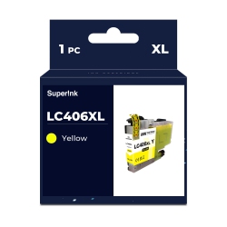 SUPERINK Compatible Brother Lc406Xl Ink Cartridge By In Yellow