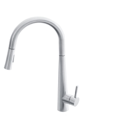 STYLISH Single Handle Polished Chrome Pull Down Kitchen Faucet K-135C