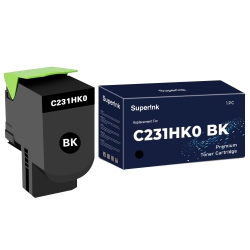 SUPERINK Compatible Lexmark C2310K0/c231Hk0 Toner Cartridge By In Black