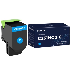 SUPERINK Compatible Lexmark C2310C0/c231Hc0 Toner Cartridge By In Cyan