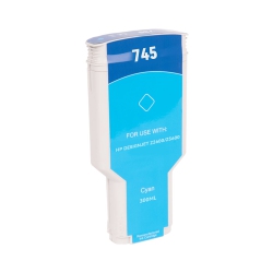 SUPERINK Compatible HP 745 300Ml Ink Cartridge By In Cyan