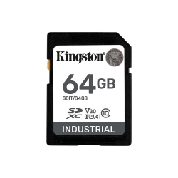 KINGSTON TECHNOLOGY - Industrial Sd Memory Card, Extreme Temperature Resistant, 64GB Capacity