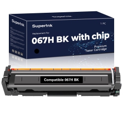 SUPERINK Compatible Canon 067H Toner Cartridge With Chip High Yield By In Black
